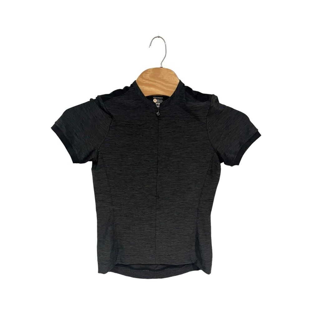 Bontrager Women's Jersey Gray‎ Cap Sleeve Pockets Size Large